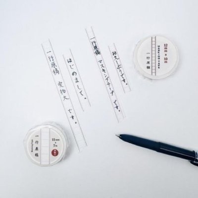 画像2: 一行原稿実物大マスキングテープ